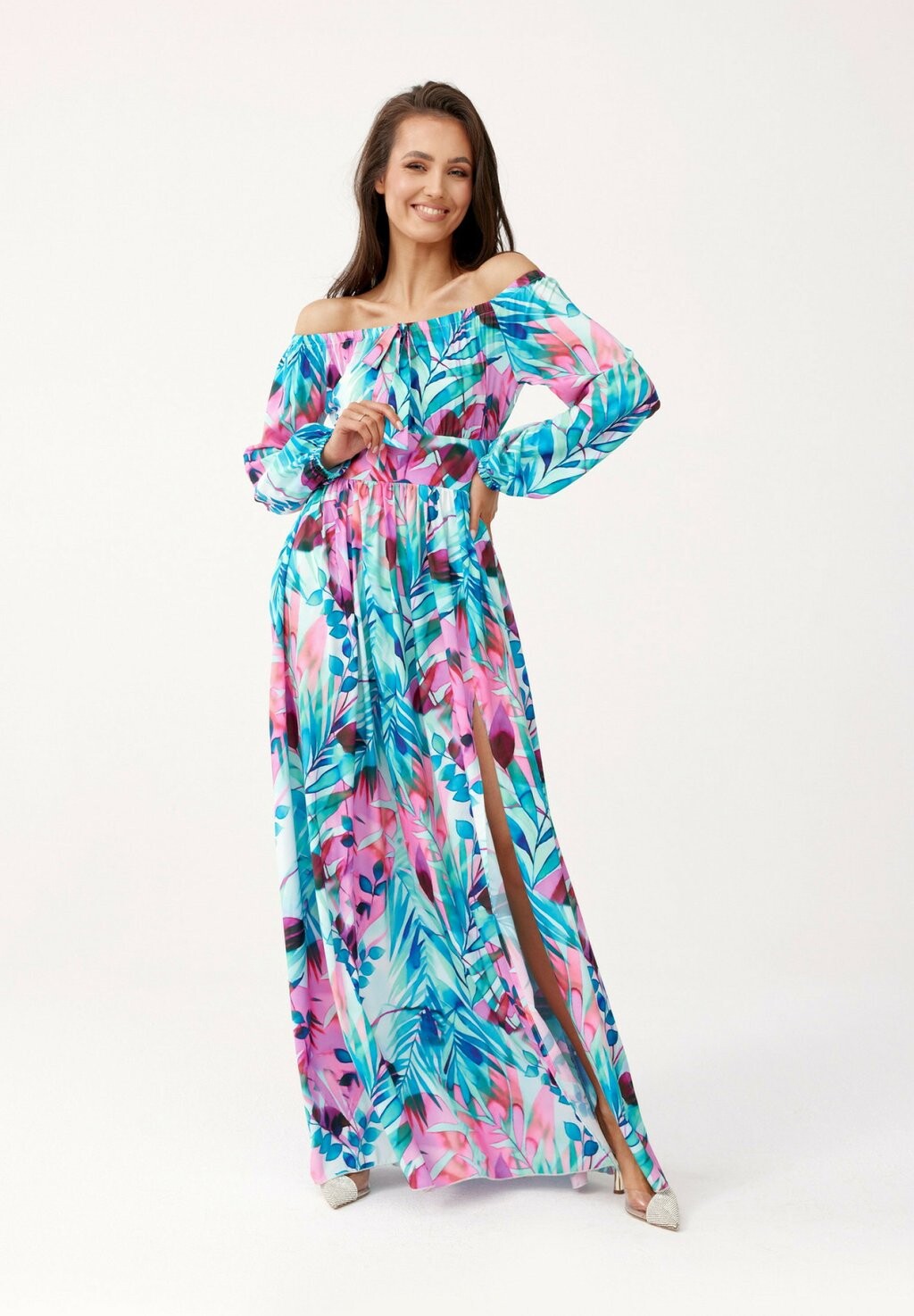 

Длинное платье Roco Fashion, мультиколор