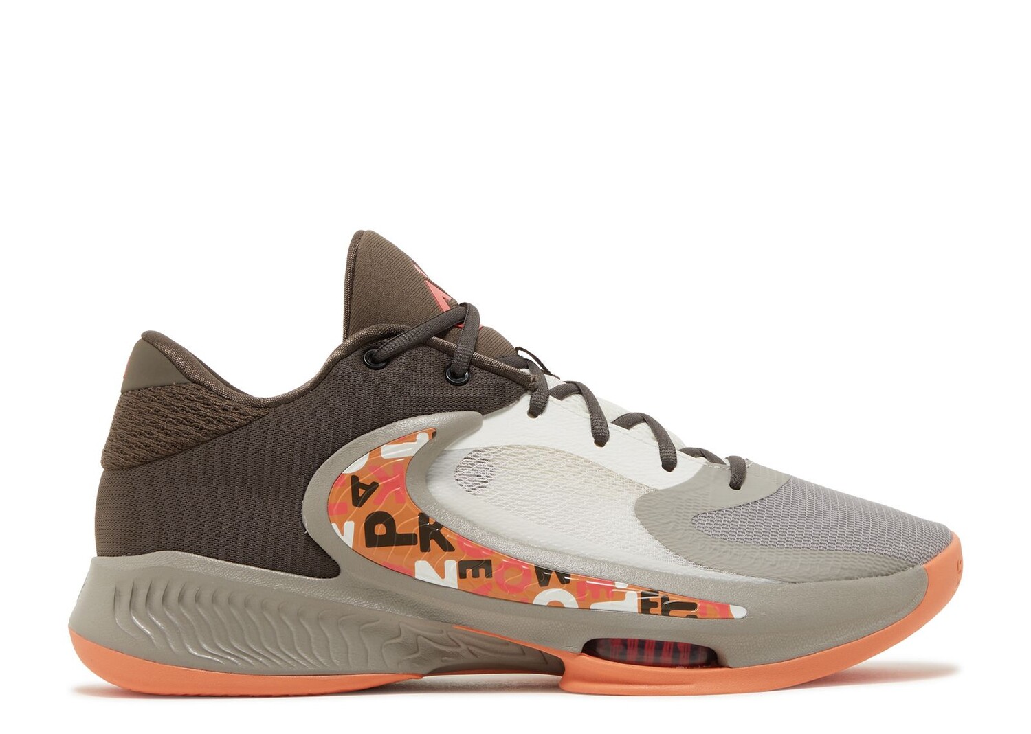 

Кроссовки Nike Zoom Freak 4 'Letter Bros', коричневый