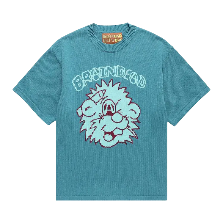 

Свитер Brain Dead Anarchy Wink Short-Sleeve Knit 'Seafoam', зеленый