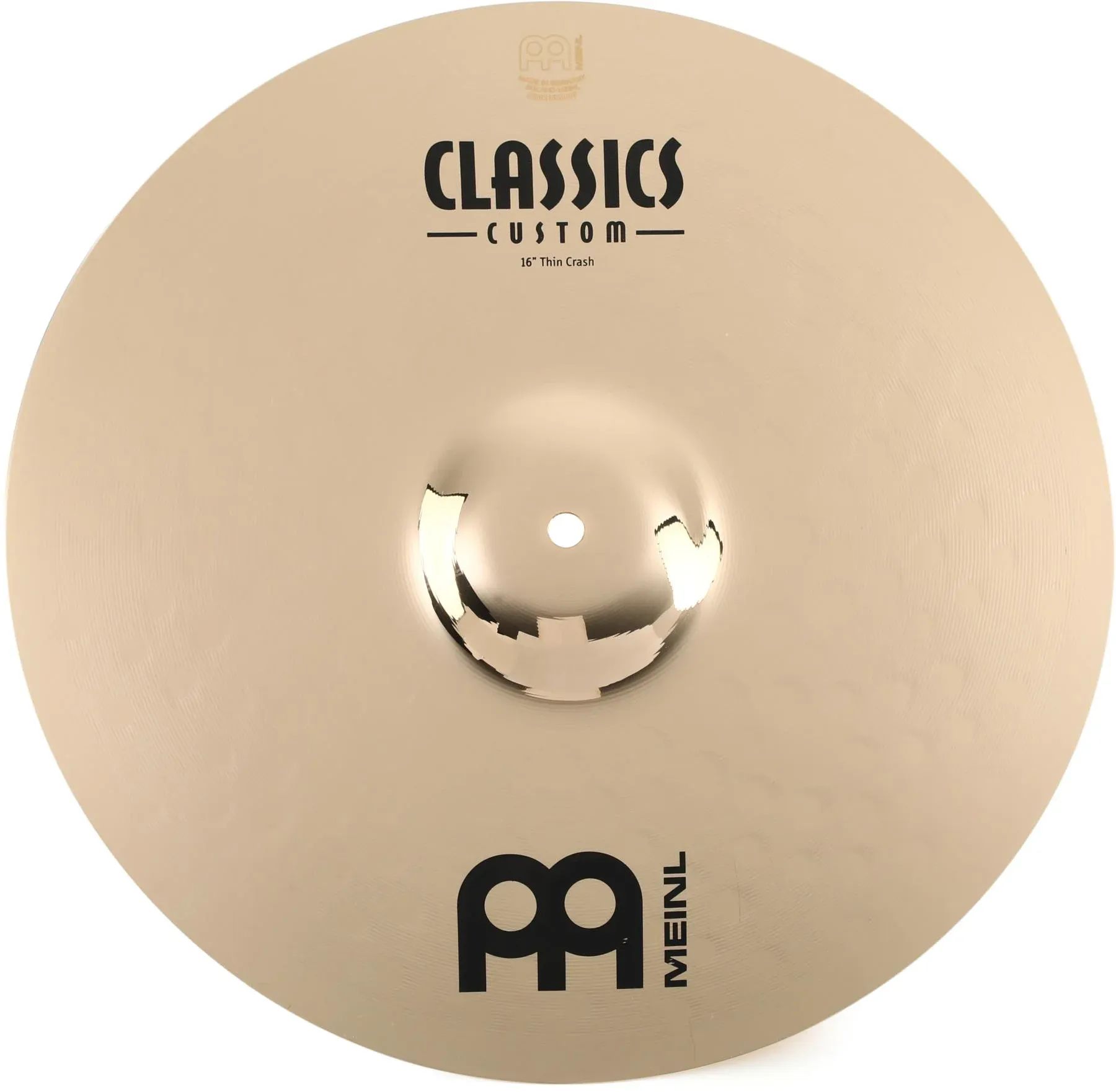 

Тарелки Meinl Classics Custom Brilliant Thin Crash — 16 дюймов