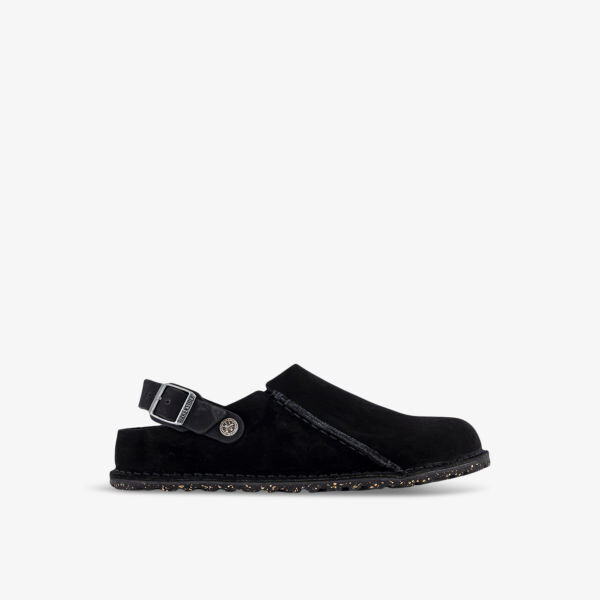

Замшевые сабо Lutry с тисненым логотипом Birkenstock, черный