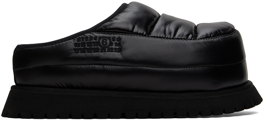 

Черные тапочки для апре-ски MM6 Maison Margiela