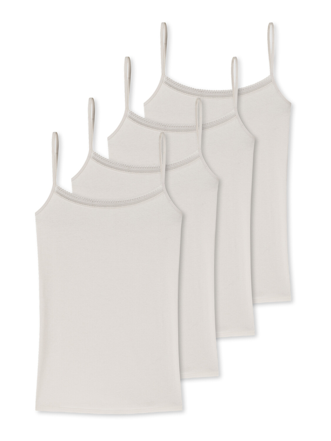 

Топ Schiesser Spaghetti Cotton Lace, бежевый