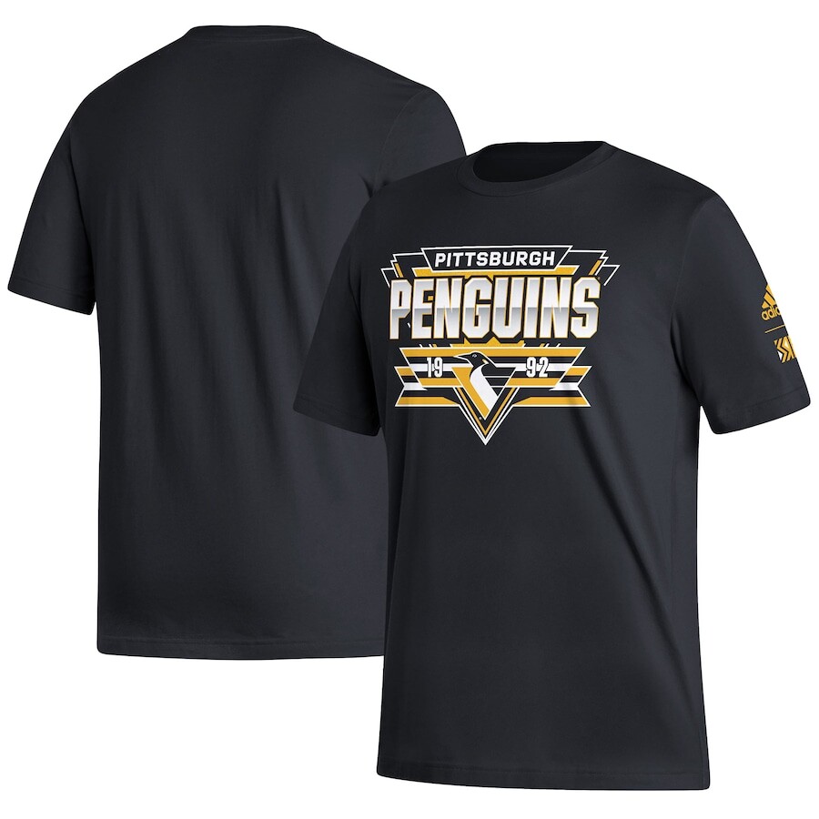 

Футболка с коротким рукавом adidas Pittsburgh Penguins, черный
