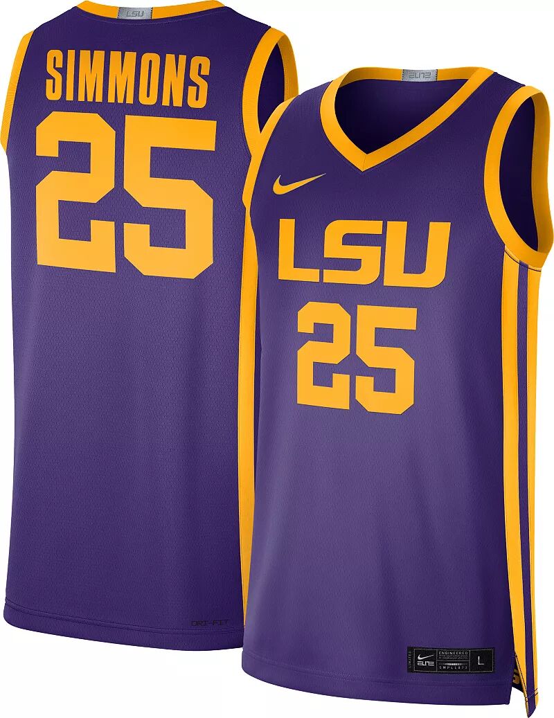 Мужская баскетбольная майка Nike LSU Tigers Ben Simmons #25 Purple Limited simmons ben фотоальбом tokyo