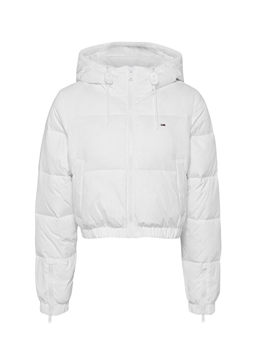 

Белое женское пальто Tommy Jeans, Белый