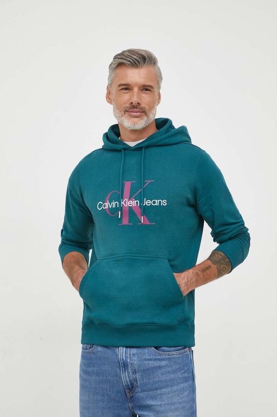 

Хлопковая толстовка Calvin Klein Jeans, синий