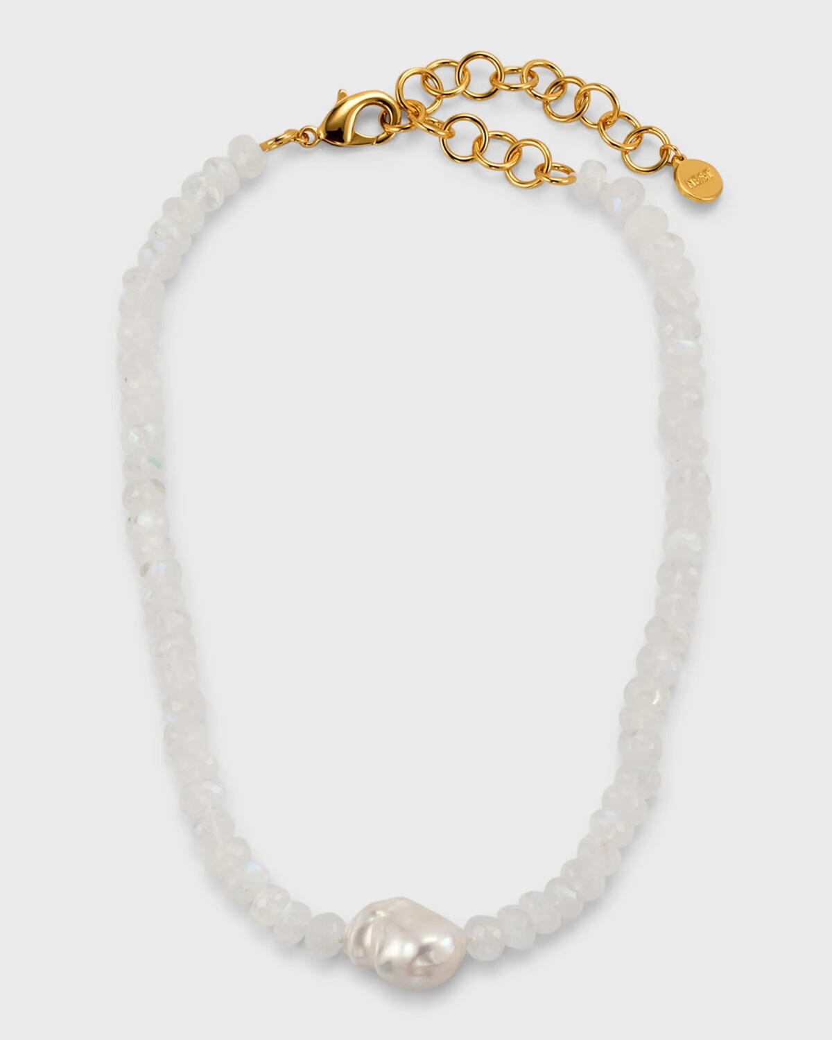 

Колье из лунного камня с барочной жемчужиной NEST Jewelry, цвет Pearl