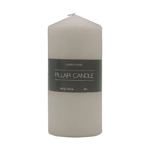 

Декоративная свеча Pillar Candle Gris Lumar, 570 g