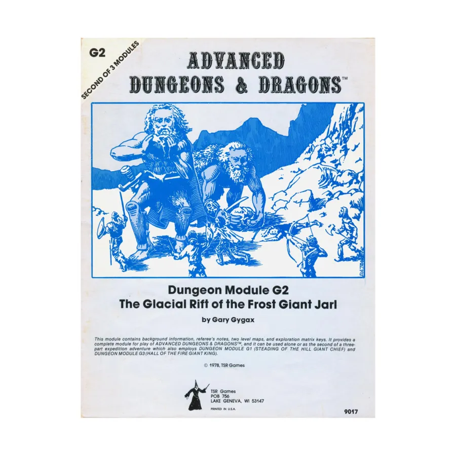 

Модуль Glacial Rift of the Frost Giant Jarl (4th Printing), Advanced Dungeons & Dragons (1st Edition) - Modules & Adventures - D, G & Q Series