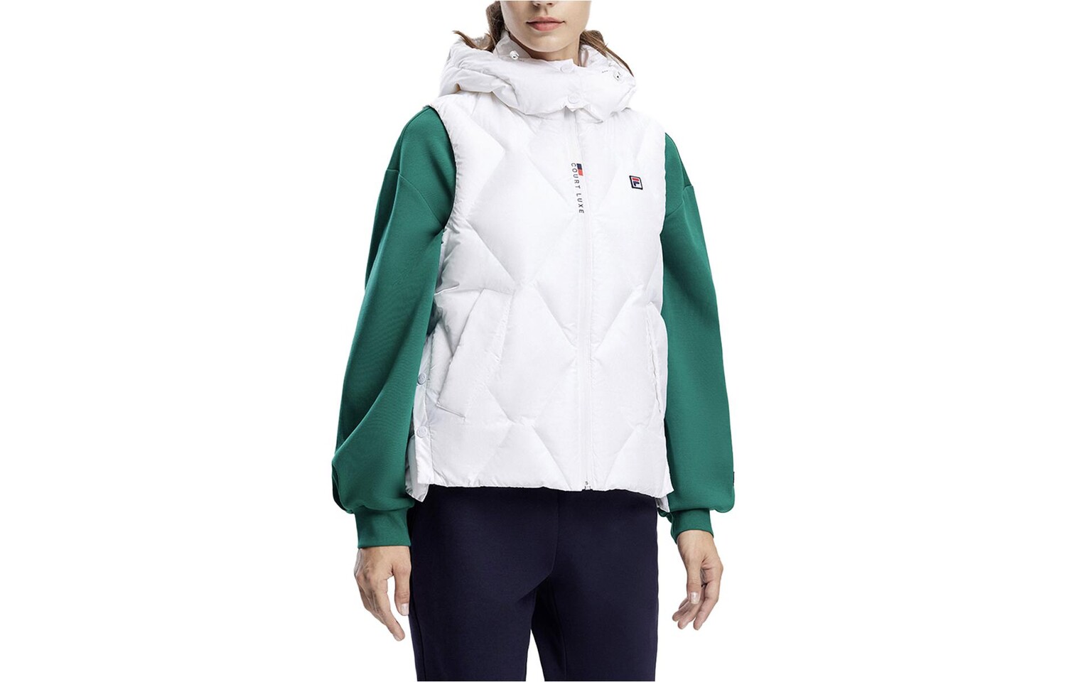 

ФИЛА Женский Жилет FILA, цвет White