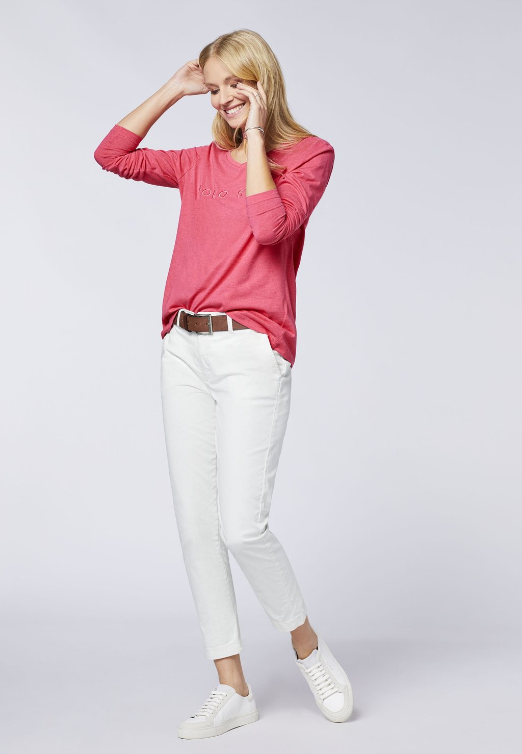 

Топ с длинными рукавами IM LABEL-DESIGN Polo Sylt, цвет Mottled Pink