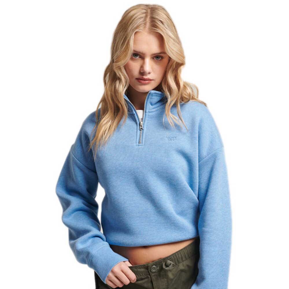 

Толстовка Superdry Essential Half Zip, синий