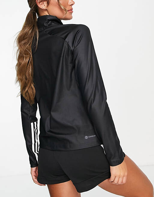 

Черные длинные рукава на молнии adidas Training Hyperglam, Черный