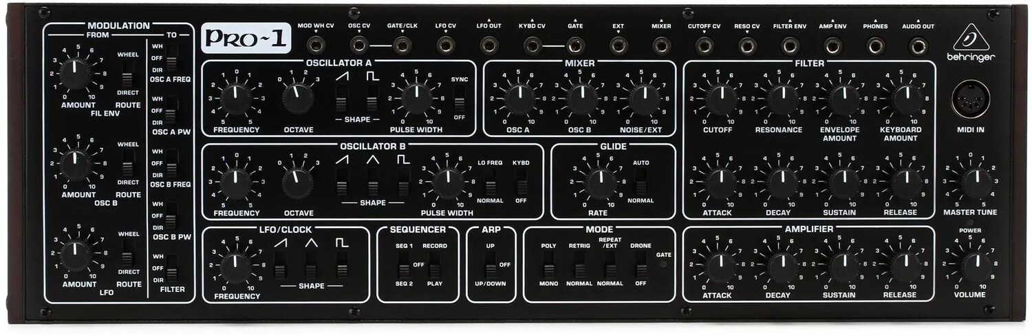 

Настольный синтезатор Behringer PRO-1