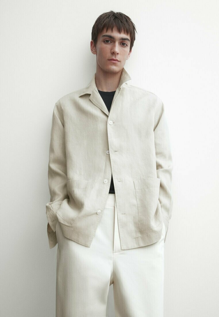 

Рубашка WITH POCKETS Massimo Dutti, светло-коричневый