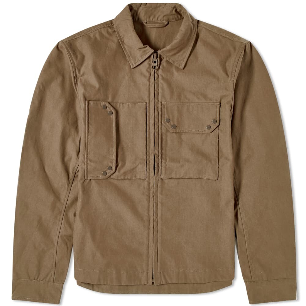 

Рубашка на молнии с карманами Ten C, серый