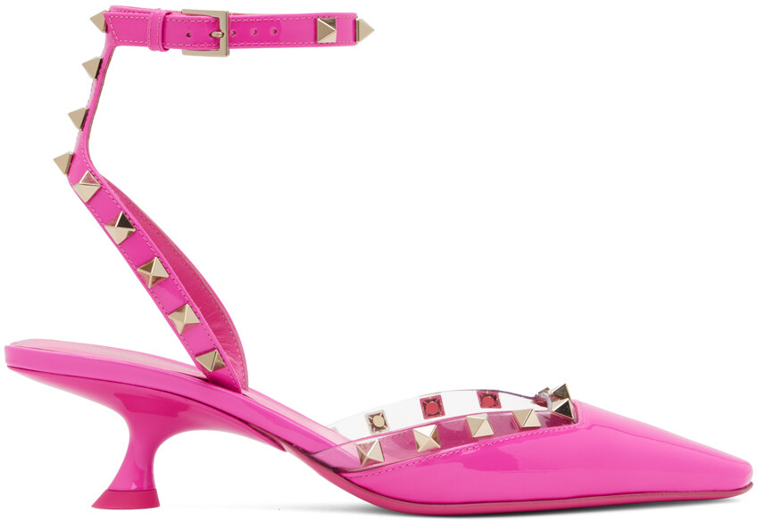 

Розовые туфли Rockstud Couture Valentino Garavani, Розовый