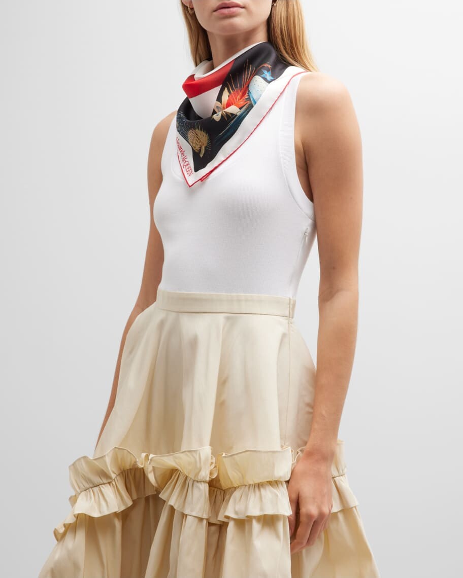 

Квадратный шарф Bosch Bandana из шелкового твила Alexander McQueen