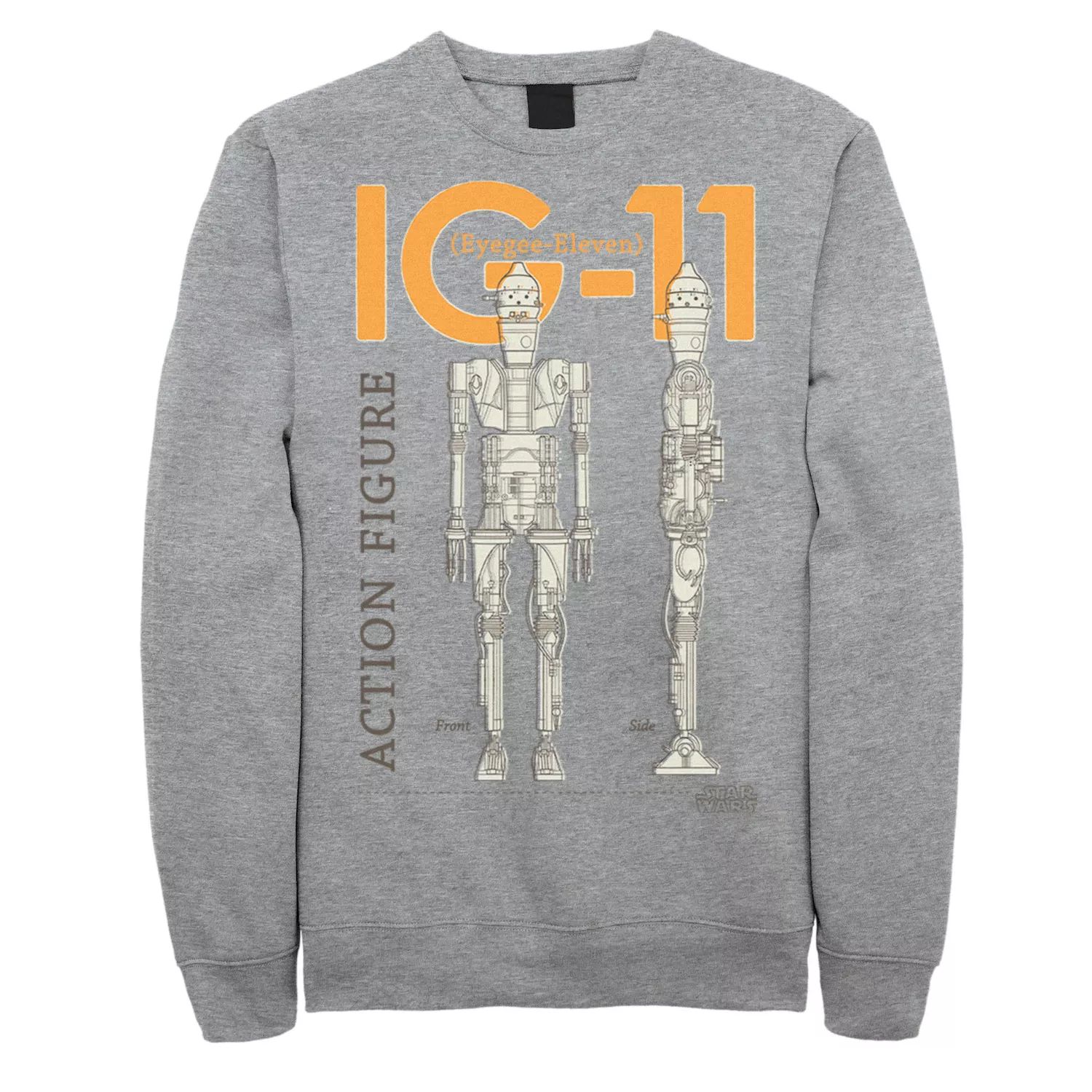 цена Мужской флисовый пуловер с фигуркой «Звездные войны» Мандалорец IG-11 Licensed Character