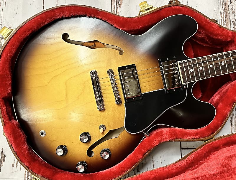 Электрогитара Gibson ES-335 Satin Vintage Burst New Unplayed w/Case Auth Dealer 7lbs 13oz #355