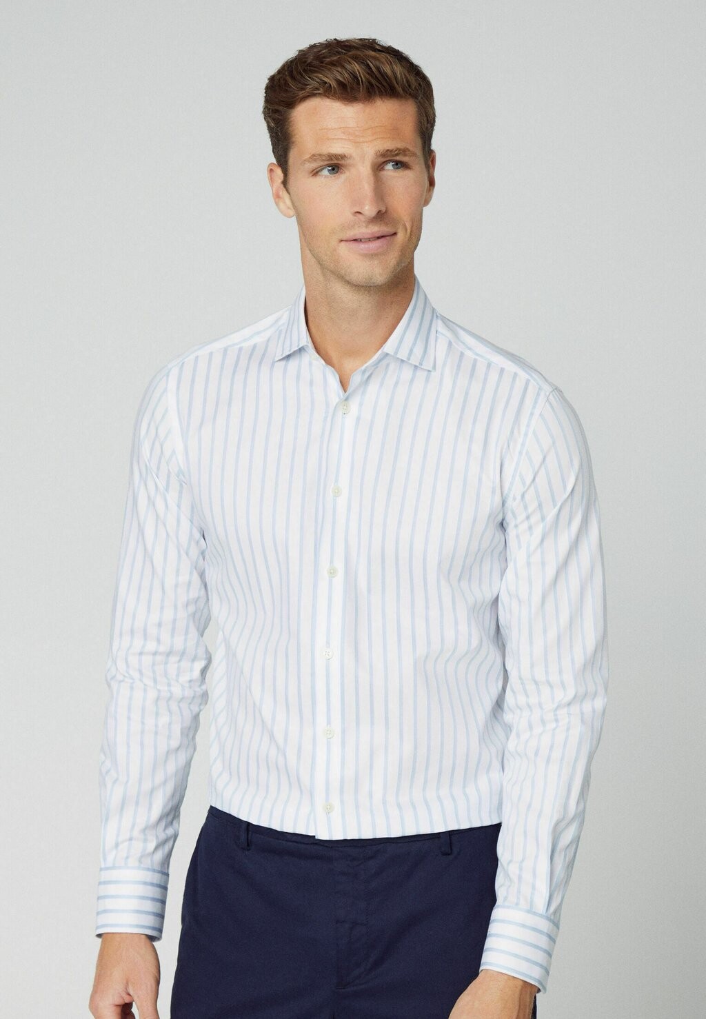 

Рубашка FINE STRIPE Hackett London, цвет white sky