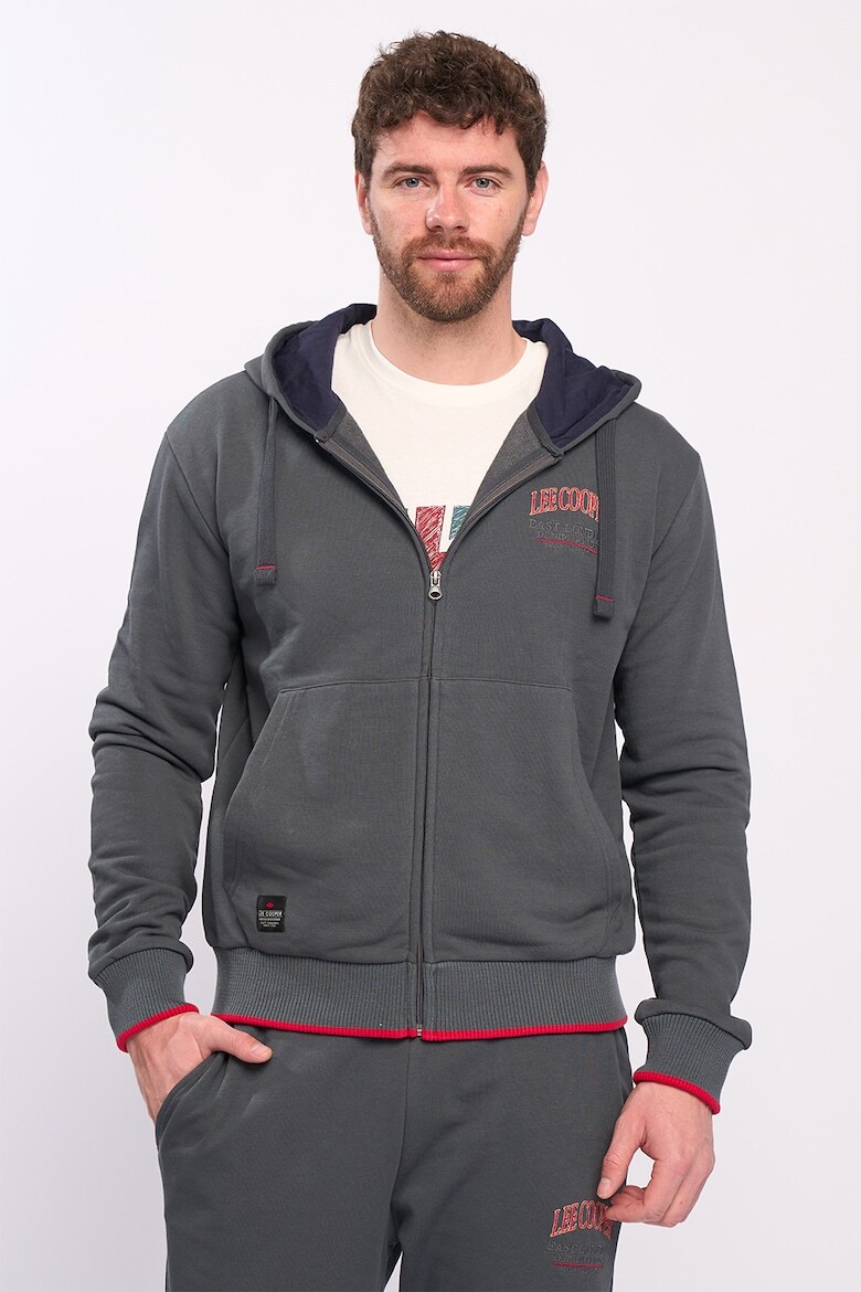 

Толстовка с молнией и узором на спине Lee Cooper, красный