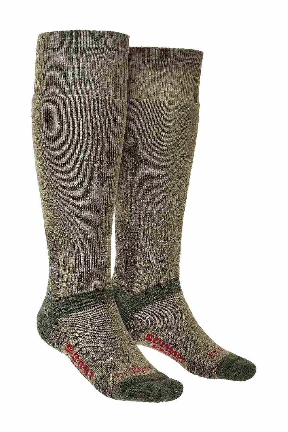 Носки до колена из плотной мериносовой шерсти для улицы Bridgedale, зеленый