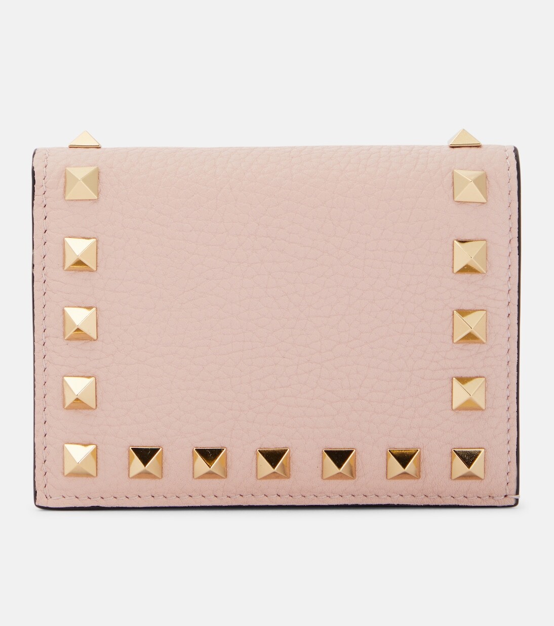 

Складной кожаный кошелек rockstud Valentino Garavani, розовый