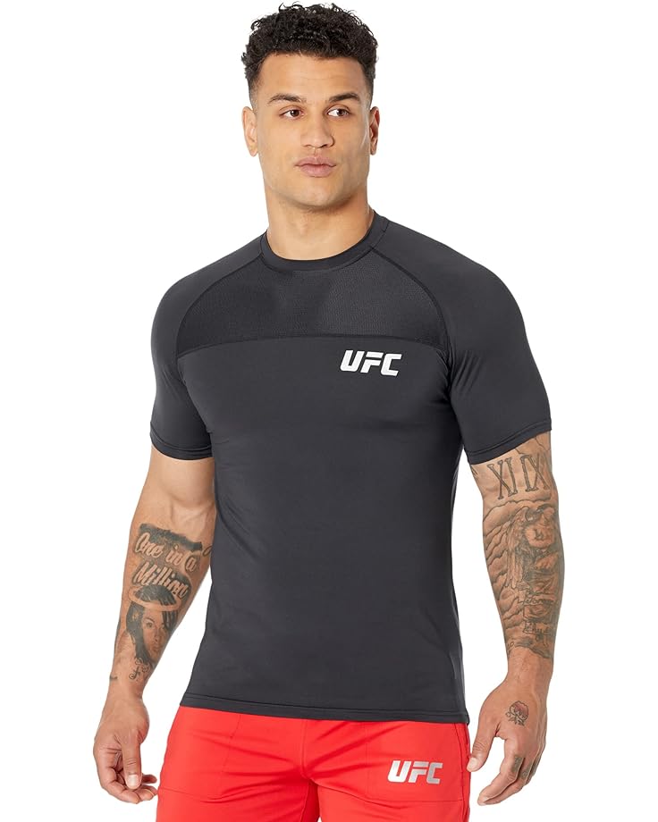 Футболка UFC Short Sleeve Crew Neck, черный футболка adidas mens endless wave chinese style crew neck short sleeve black черный