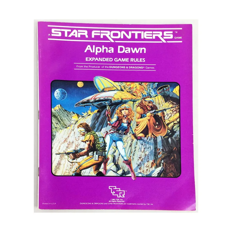 

Alpha Dawn - Expanded Game Rules, Star Frontiers, мягкая обложка