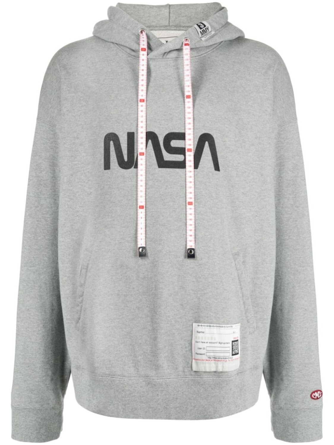 

Maison Mihara Yasuhiro худи с принтом NASA, серый