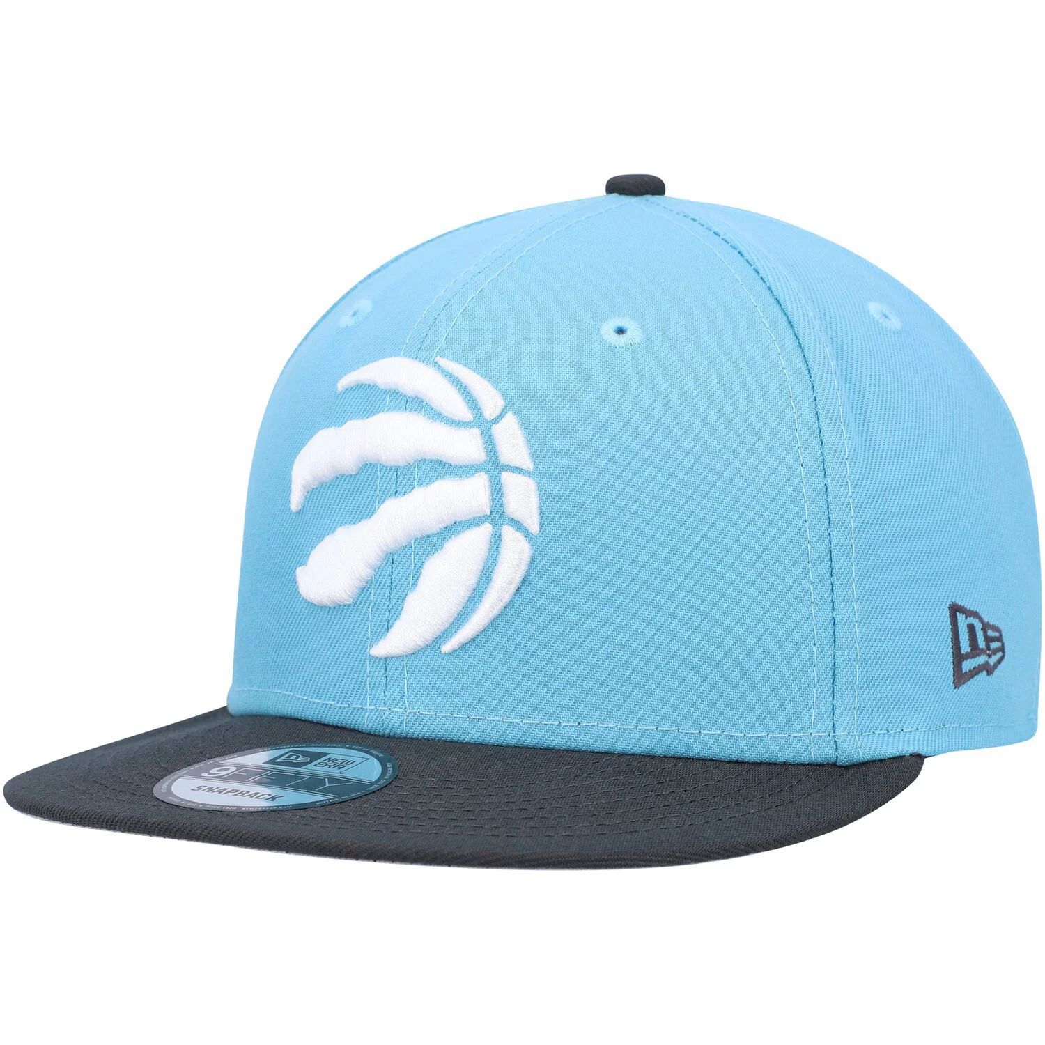 

Мужская двухцветная бейсболка New Era бирюзово-угольного цвета Toronto Raptors 9FIFTY Snapback