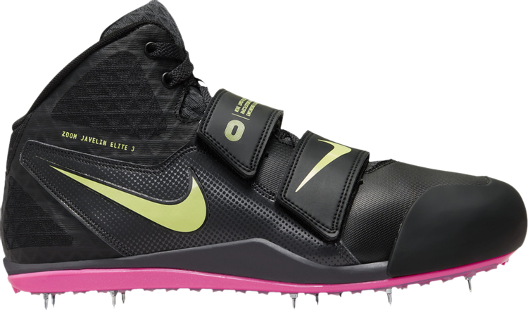 Кроссовки Zoom Javelin Elite 3 'Black Fierce Pink', черный кроссовки nike zoom javelin elite 3 black indigo fog черный