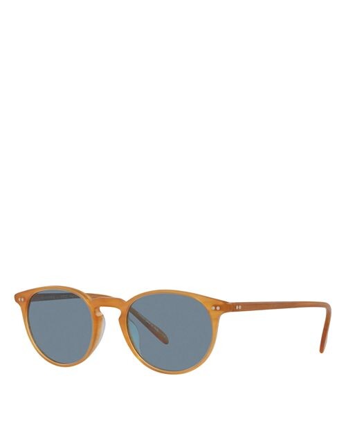 

Круглые солнцезащитные очки Riley, 49 мм Oliver Peoples, цвет Orange