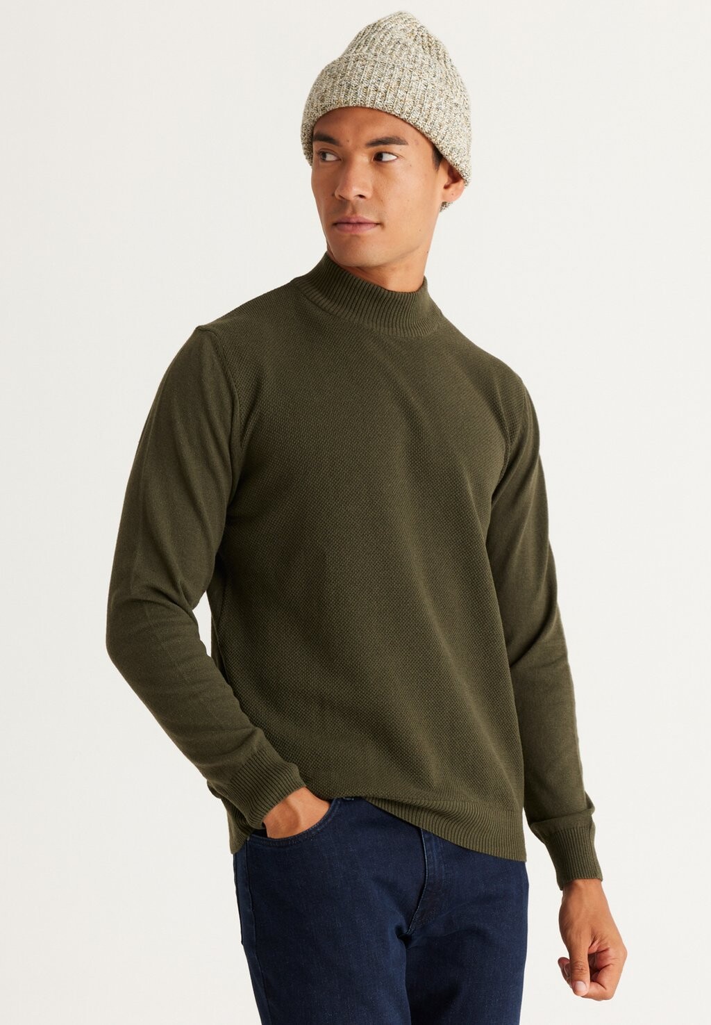 

Вязаный свитер STANDARD FIT BASIC MOCK TURTLENECK AC&CO / ALTINYILDIZ CLASSICS, цвет Standard Fit Knitwear Basic Mock Turtleneck