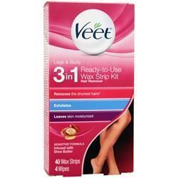 

Veet Готовый к использованию набор восковых полосок 3 в 1 для ног и тела 40 шт