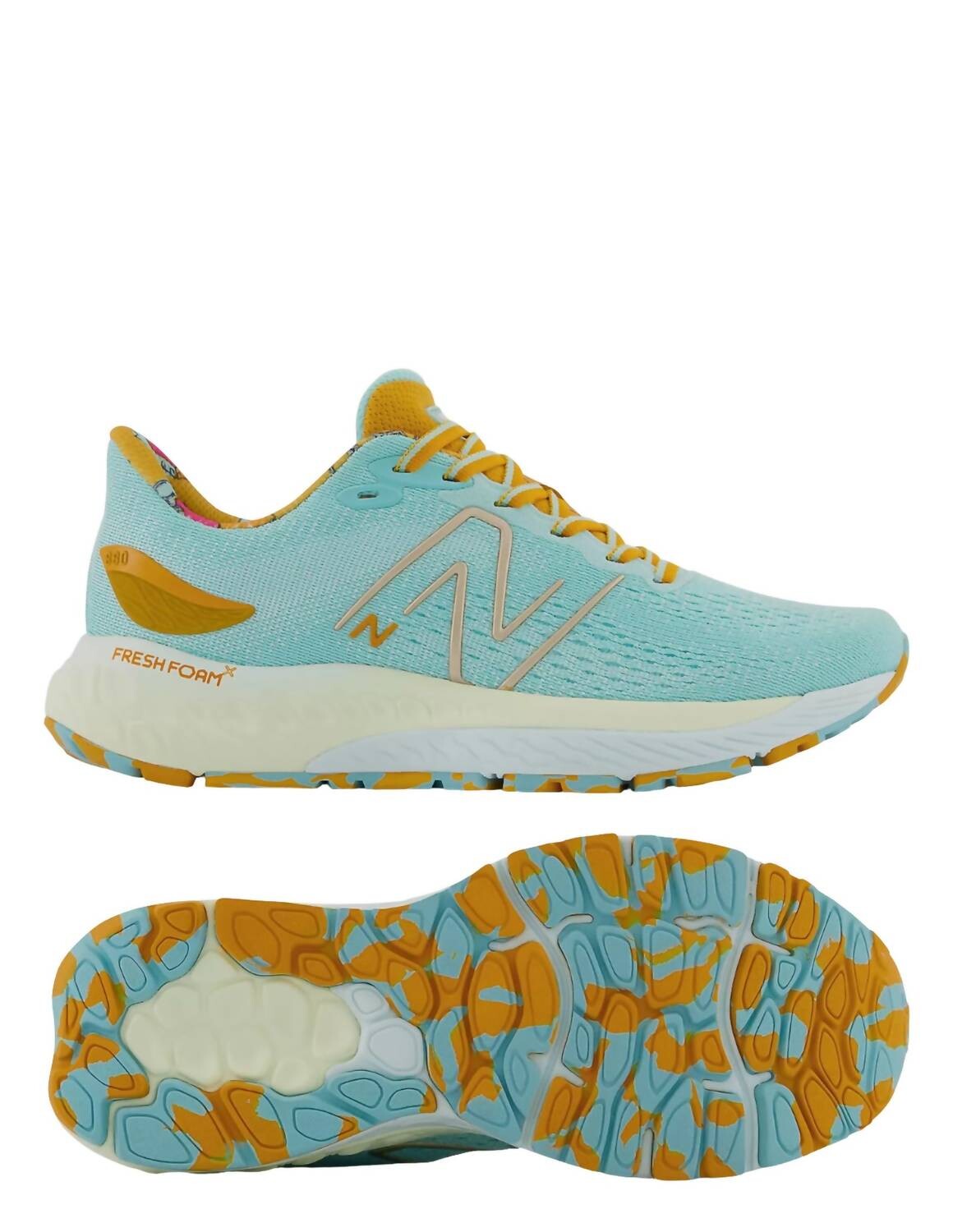 

Женские кроссовки Fresh Foam 880 V12 цвета Surf Golden Hour New Balance