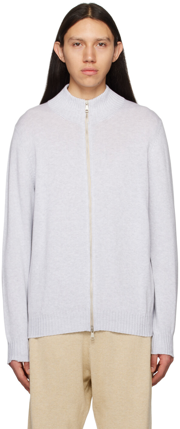 

Серый свитер на молнии Ghiaia Cashmere