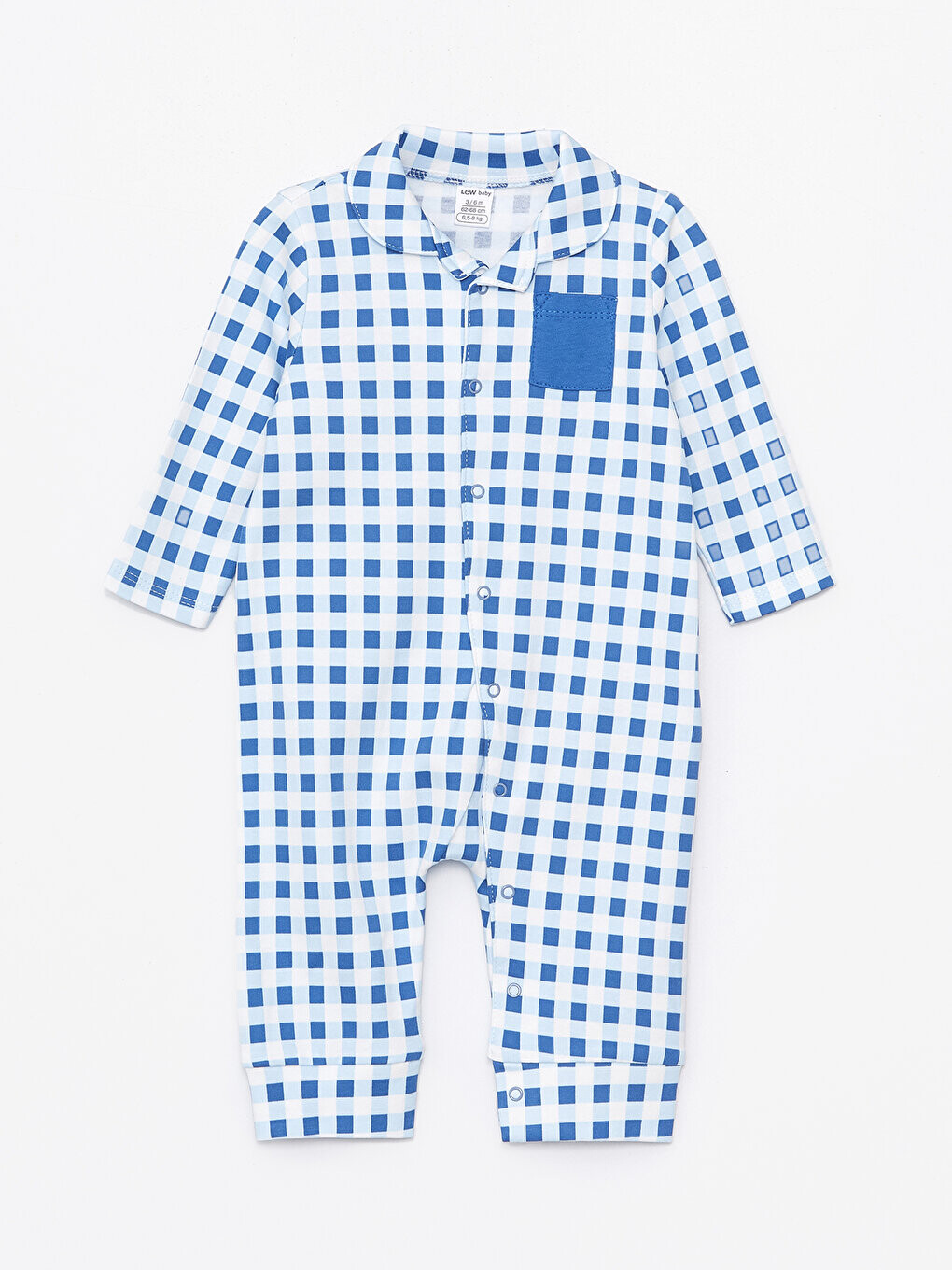 

Клетчатый комбинезон для маленьких мальчиков Bebe с воротником LCW baby