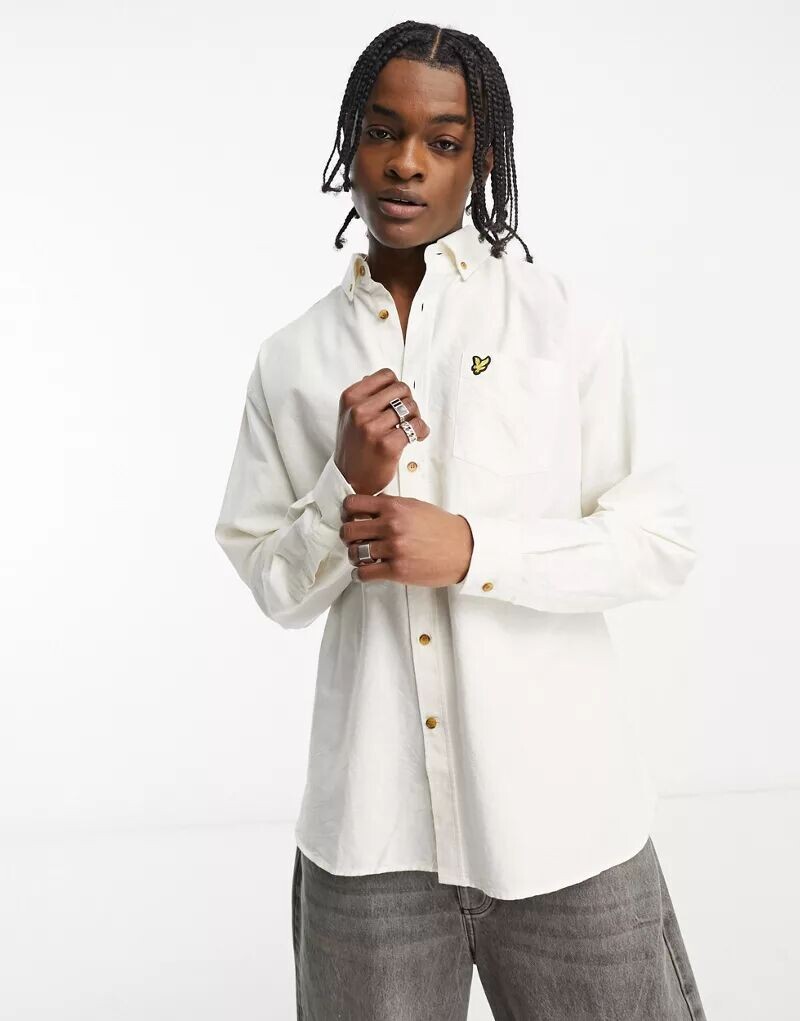 

Белая оксфордская рубашка оверсайз Lyle & Scott