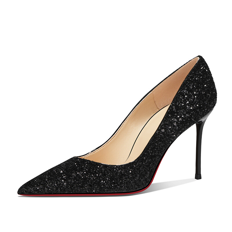 

Туфли женские на высоком каблуке Gabpihla Heurst, цвет Sequin Black (10cm)
