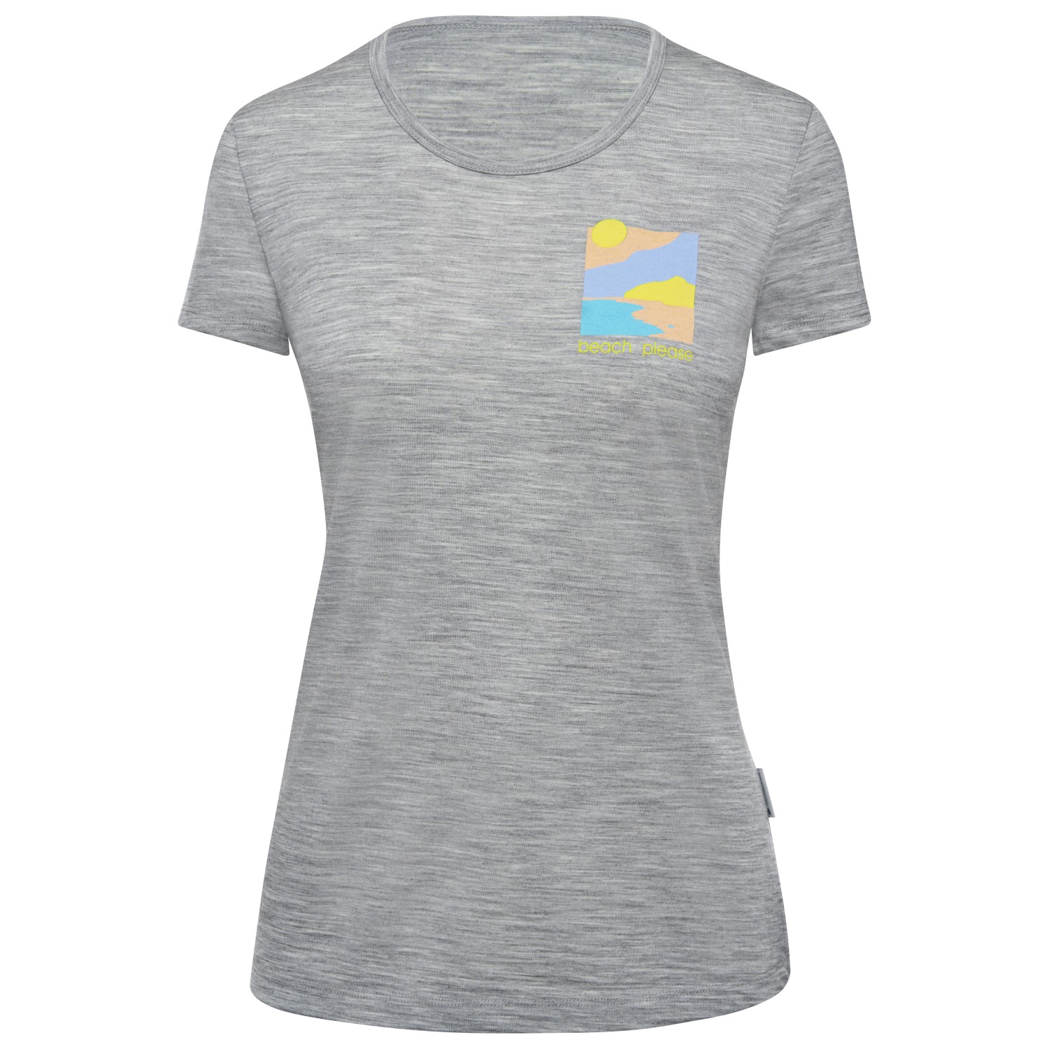 Рубашка из мериноса Thermowave Women's Merino Cooler Trulite T Shirt Beach Please, цвет Fog Melange мужская футболка beach please пляж l черный