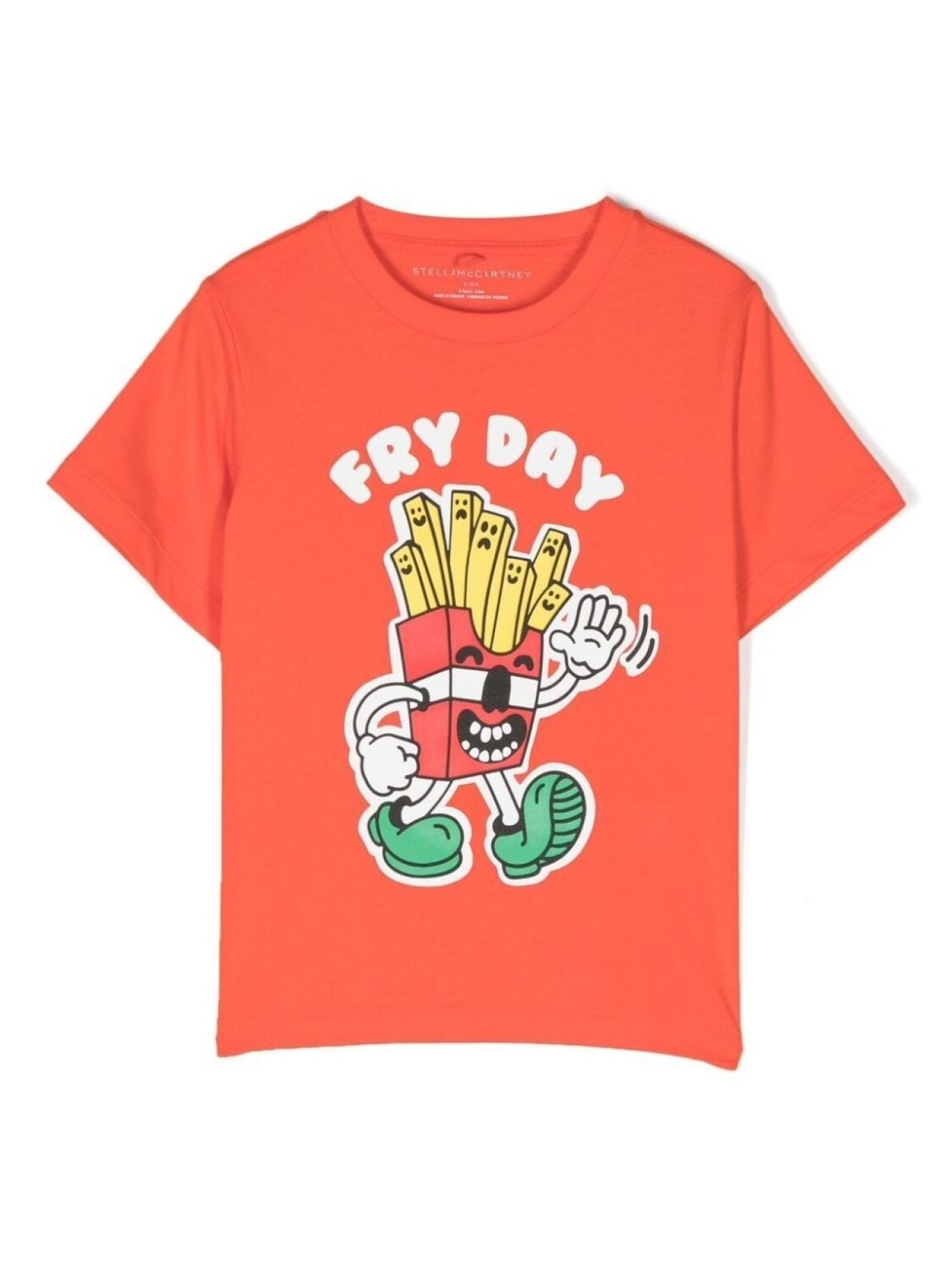 

Stella McCartney Kids футболка с графичным принтом, оранжевый