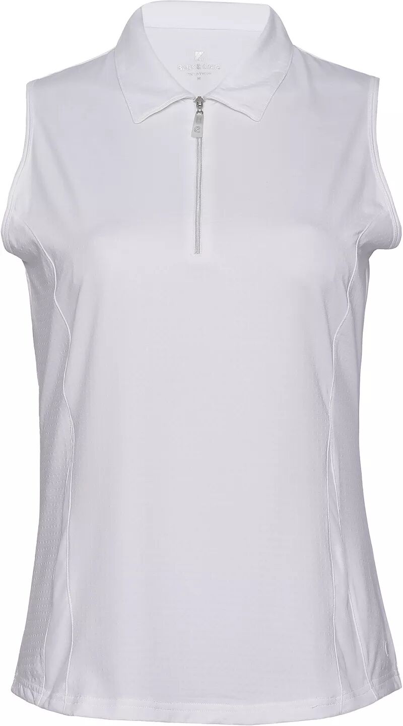 Женская рубашка-поло для гольфа без рукавов Bette & Court Wander, белый