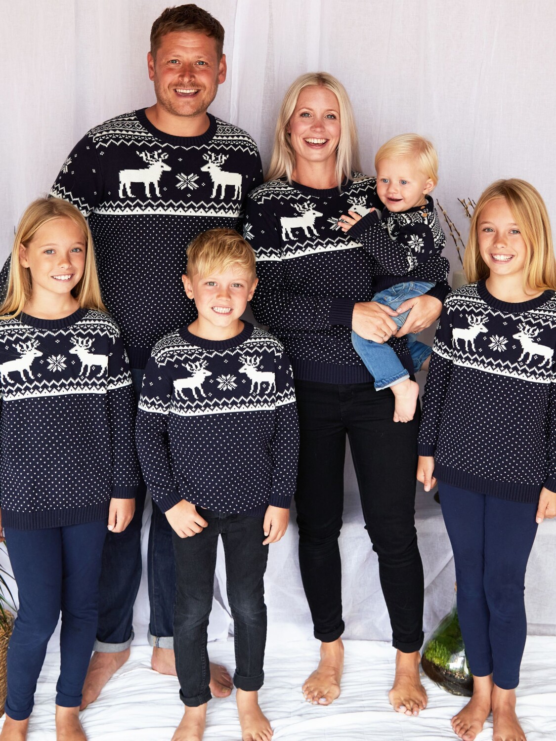 

Рождественский джемпер The Little Tailor Ladies Fairisle, темно-синий