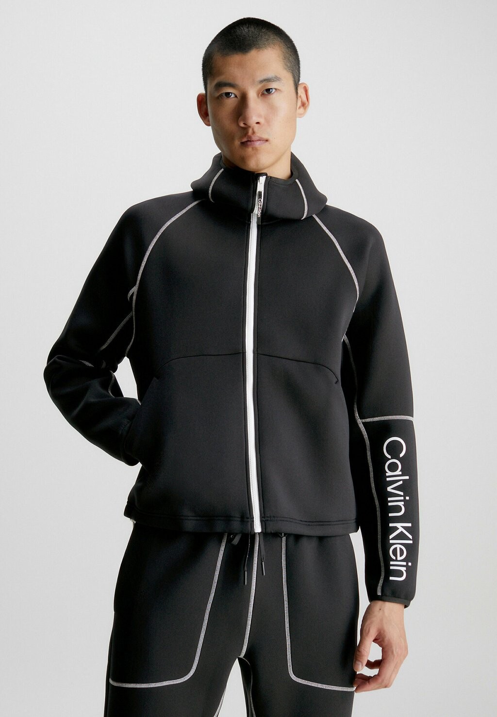 

Толстовка на молнии Calvin Klein Performance, черный