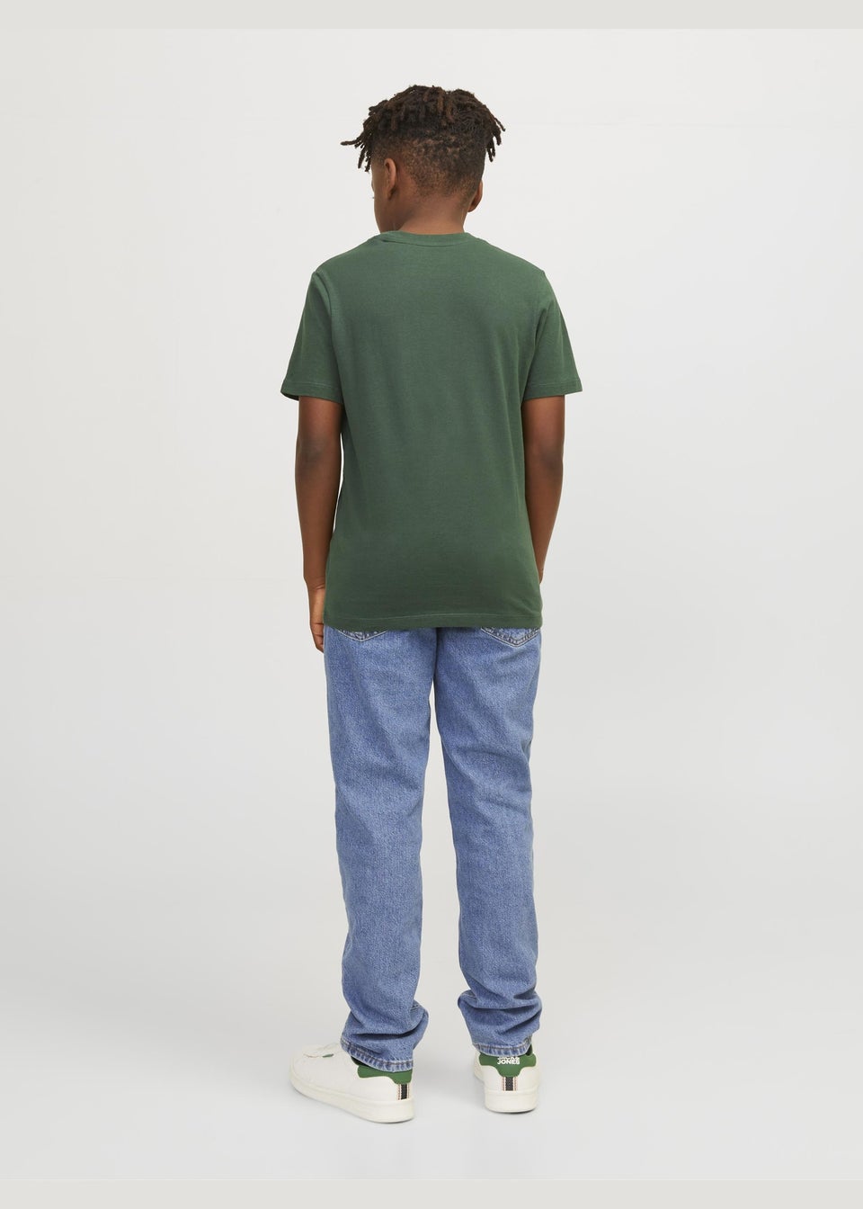 цена Jack and Jones Зеленая футболка с круглым вырезом для мальчиков (6–16 лет)