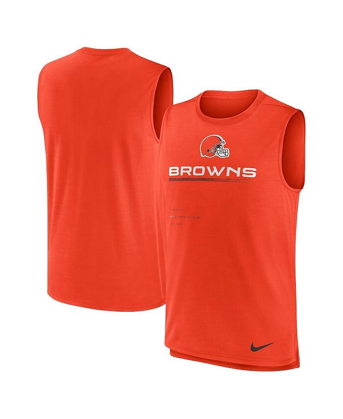

Мужская оранжевая майка Cleveland Browns Muscle Trainer Nike, оранжевый