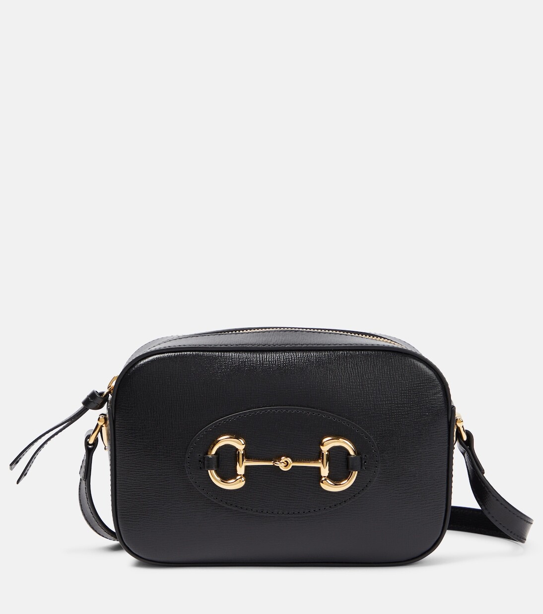 

Маленькая кожаная сумка через плечо gucci horsebit 1955 Gucci, черный